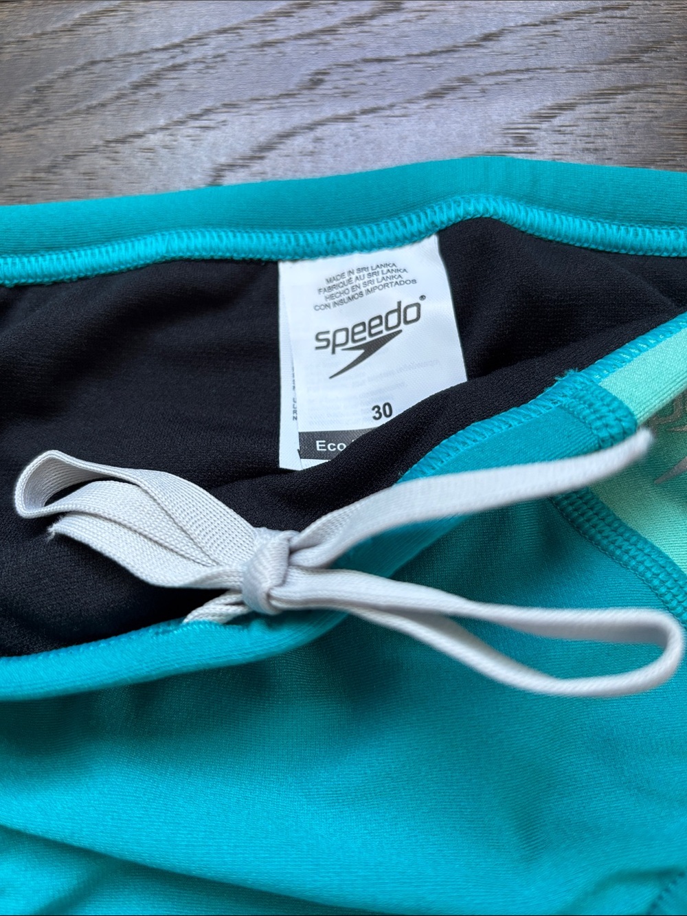 Speedo Eco Endurance aquarium, swim briefs,elastic drawcord waist - Picture 3 of 6